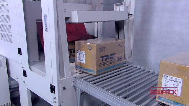 Máy cắt dán màng co PE tự động/máy đóng gói màng co PE/ máy bọc màng co PE tự động