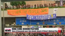 Record crowd expected for Hong Kong protests on National Day