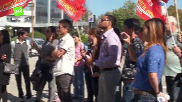 Lavoratori Mare Spa protestano al Tribunale di Rimini, a rischio 63 posti