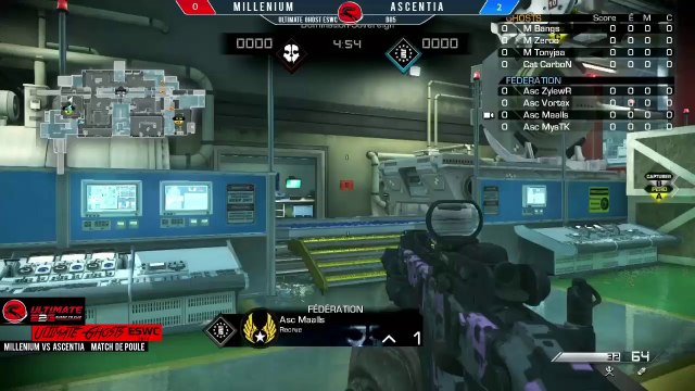 Ultimate Ghosts ESWC : Millenium vs Ascentia & interview Zylewr (match de poule)
