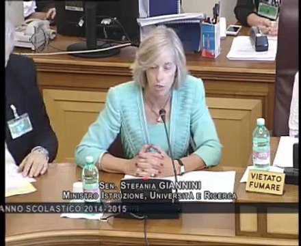 Roma - Avvio anno scolastico, audizione Giannini (30.09.14)
