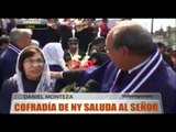 Cofradía de Nueva York saluda al Señor de los Milagros