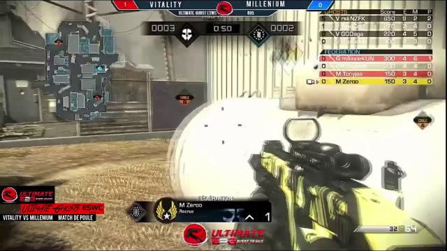 Ultimate Ghosts ESWC : Vitality vs Millenium & interview Millenium (match de poule) - Cast by Malls & MysTK_