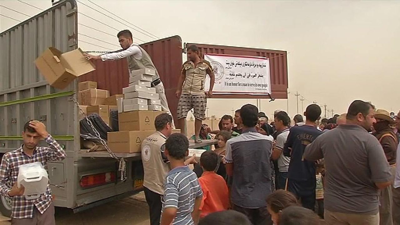 REPORTAGE- Irak: de l'aide humanitaire française acheminée