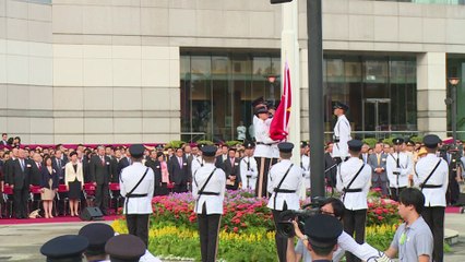 Hong Kong: manifestation prodémocratie pour la fête nationale