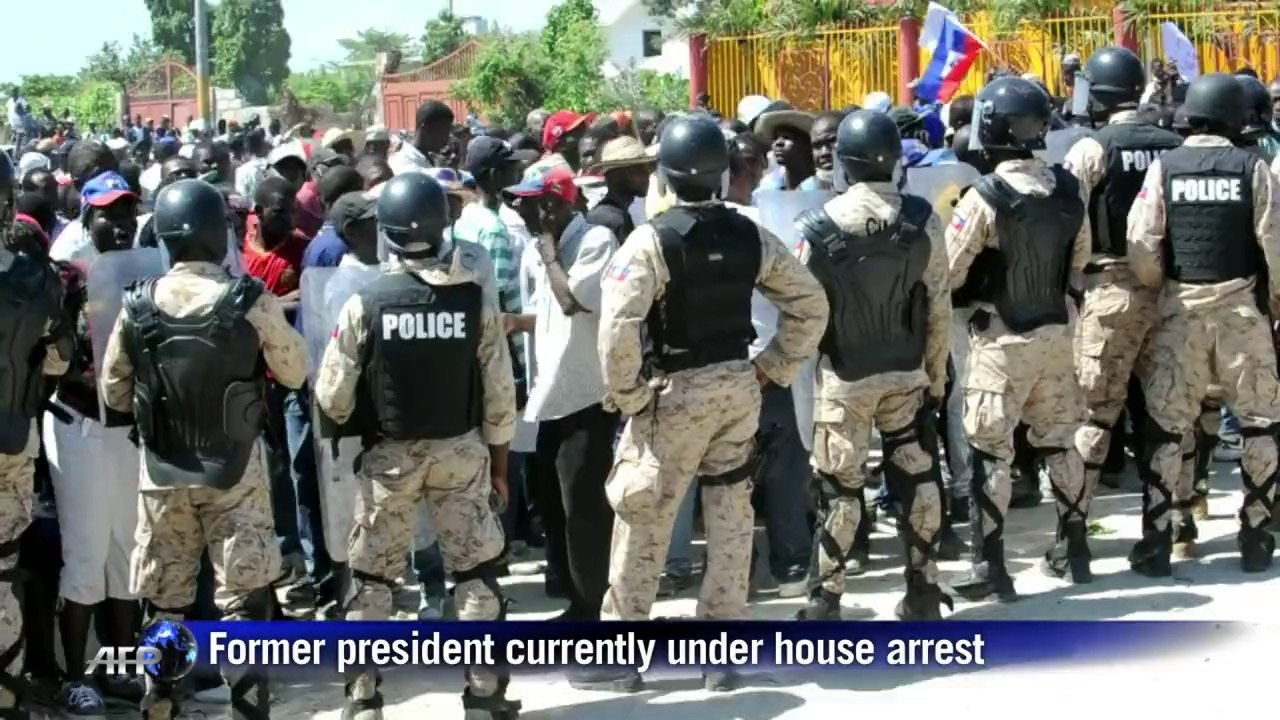 Arisitide supporters take to the streets of Haiti