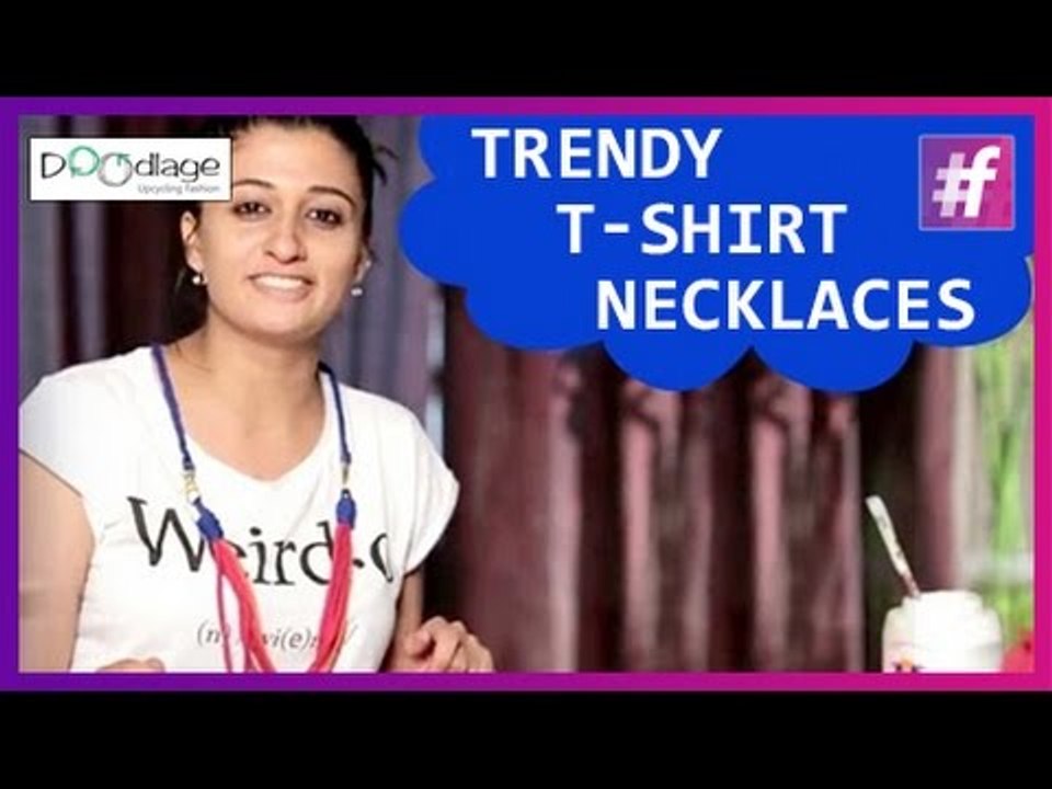 Simple DIY | How To Make Trendy T-Shirt Necklace