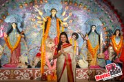 Sushmita Sen at North Bombay Sarbojanin Durga Puja Pandal 2014 !