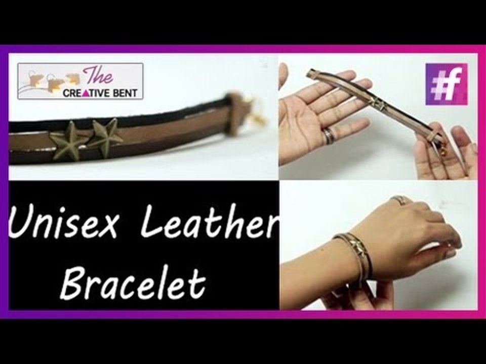 DIY Tutorial | How to make Unisex Leather Bracelet