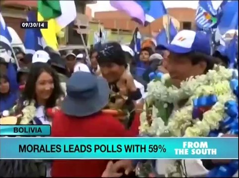Morales has 59 % lead in polls ahead of Bolivia elections