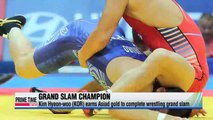 Kim Hyeon-woo earns wrestling grand slam after winning the 75-kilo greco-roman gold