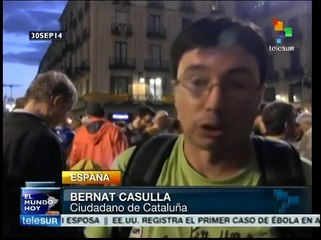 Catalanes se movilizan masivamente en apoyo a consulta popular