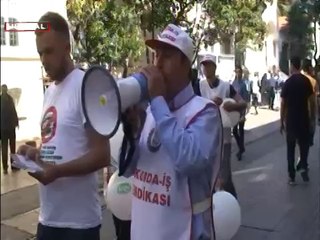 Sütaş işçileri İstiklal Caddesi'ne çıktı! Bakın ne dağıttılar
