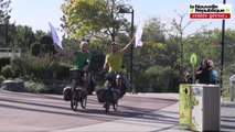VIDEO. Vienne : ils bouclent leur tour du monde à vélo