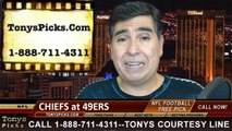 San Francisco 49ers vs. Kansas City Chiefs Free Pick Prediction NFL Pro Football Odds Preview 10-5-2014