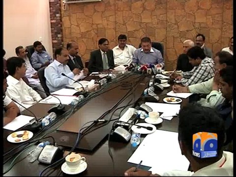 Sharjeel Memon Press Conference-Geo Reports-01 Oct 2014