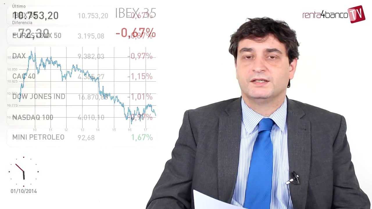 01.10.14 · Cierre negativo en las bolsas - Comentario de los gestores