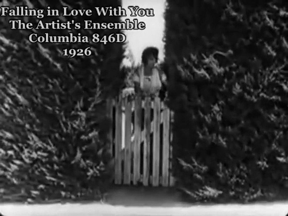 Falling in Love With You~1926~Artist's Ensemble w/Vintage 1920 film