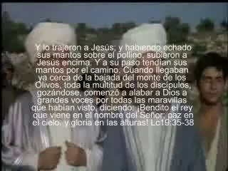 Hosanna entrada triunfal a Jerusalen