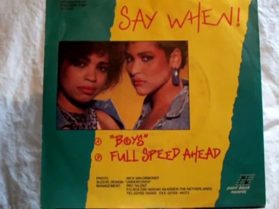 Say When ! - Full Speed Ahead (12''Inch. Extended Special Version)