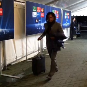 Άφιξη Ολυμπιακού στο γήπεδο της Μάλμε