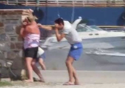 Airplane Wind-Force Flips Over Quad Bike