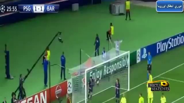 PSG vs Barcelona 3-2 2014 All Goals and Highlights CL 2014.