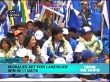 Morales set for landslide victory in Bolivian presidential elections