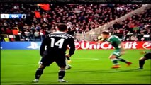Agresion De Cristiano Ronaldo A Jugar De Ludogorets - Ludogorets vs Real Madrid 1-2 UCL 2014.