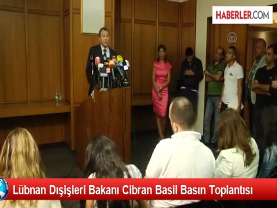 Lübnan Dışişleri Bakanı Cibran Basil Basın Toplantısı