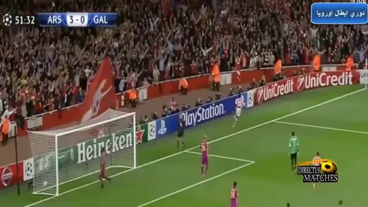 Arsenal vs Galatasaray 4-1 All Goals & Highlights CL 2014 HD.