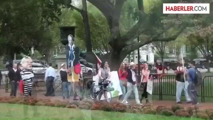 Beyaz Saray Önünde Netanyahu Protestosu