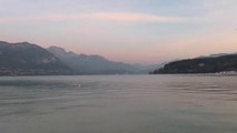 Le lac d'Annecy dans la soirée du Samedi 27 Septembre 2014