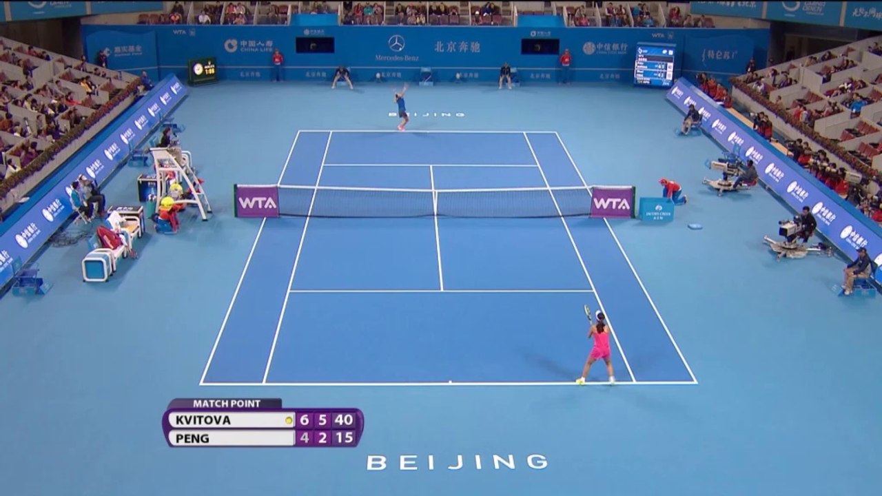 Peking: Kvitova begräbt Chinas letzte Hoffnung