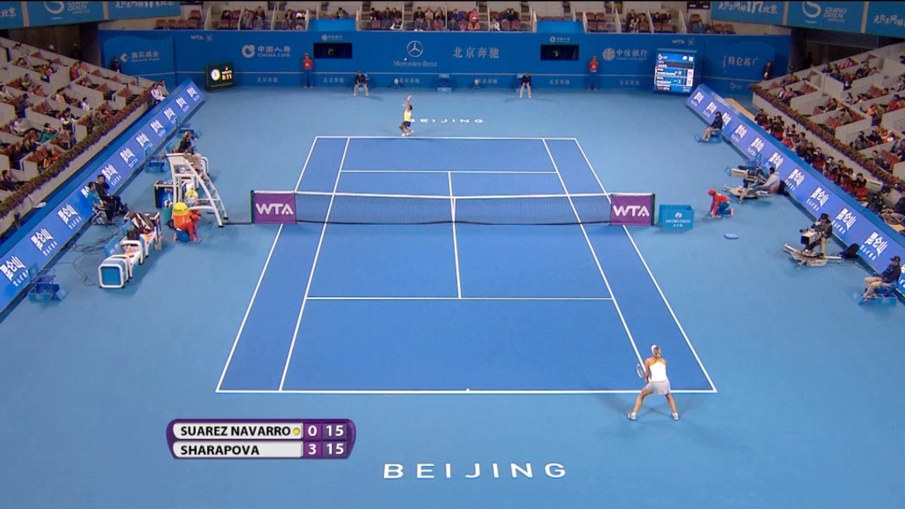 Peking: Sharapova erteilt Aufschlag-Lehrstunde