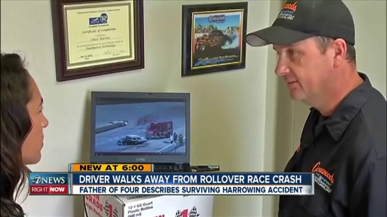 Driver walks away from rollover