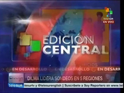Rousseff lidera intención de voto en todas las regiones de Brasil