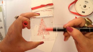 Stampin' Up! Video Tutorial- Christmas Cards 2014- #4 Festival of Trees
