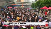 Hong Kong protesters threaten to occupy gov't buildings if chief executive does not resign