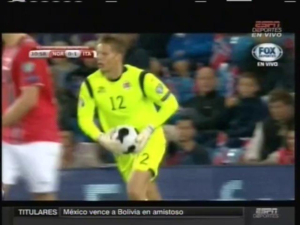 2014 (September 9) Norway 0-Italy 2 (EC Qualifier)