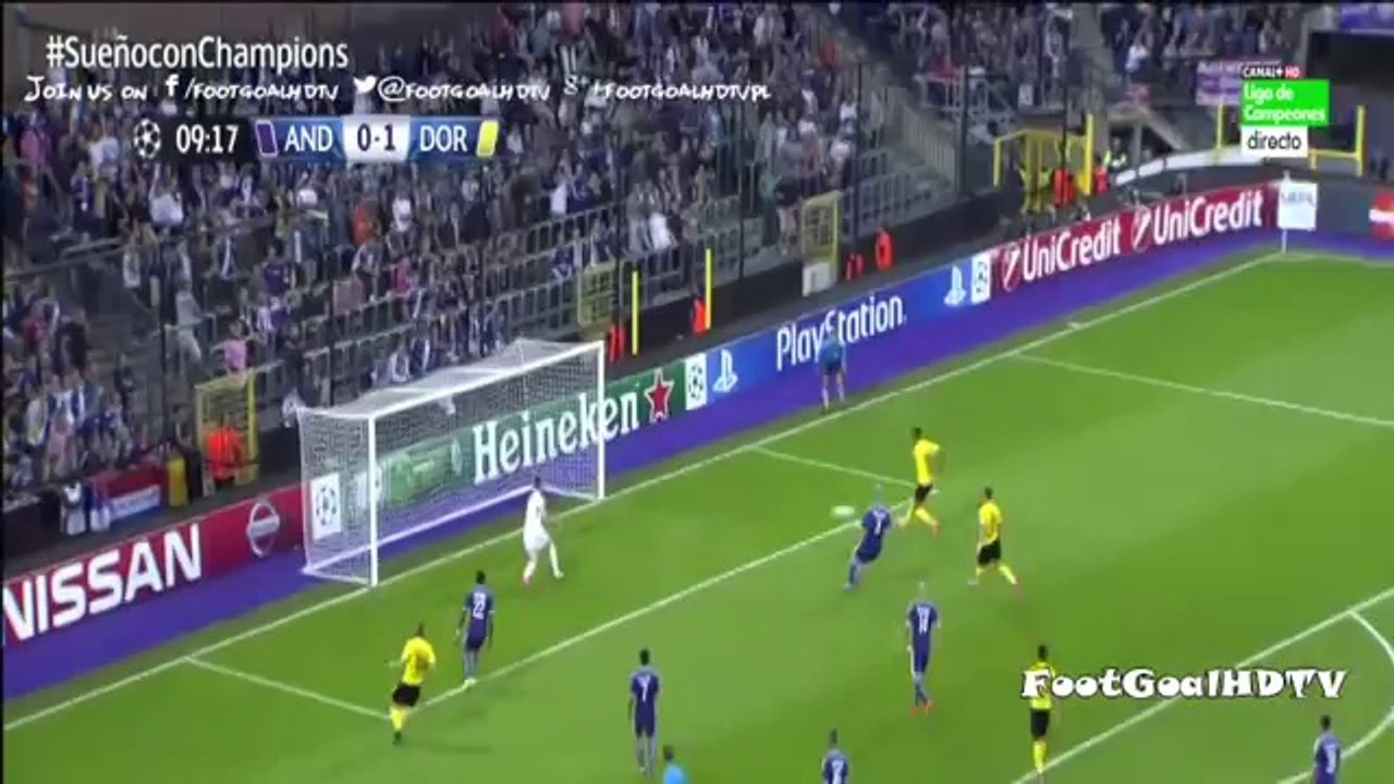 All Goals & Full Highlights Anderlecht 0-3 Borussia Dortmund ~ 01-10-2014 [Champions League].