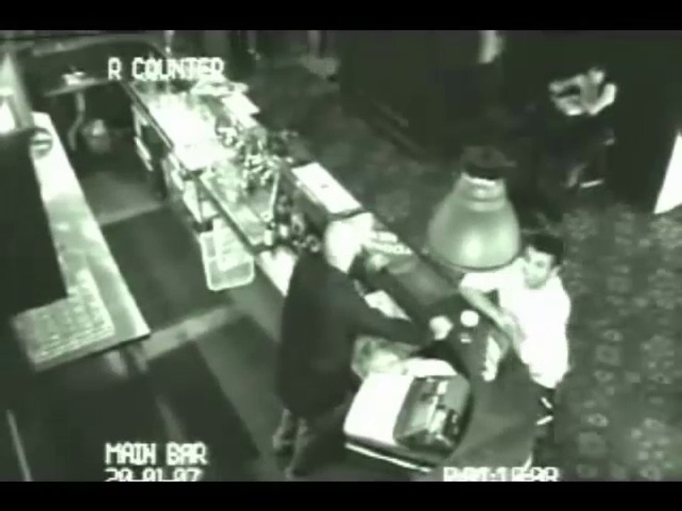 Ghost Caught on tape inside Pub
