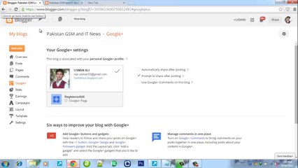 Blogger New Interface Training 2014 Part 5