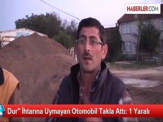 Polisten Kaçarken Takla Attılar