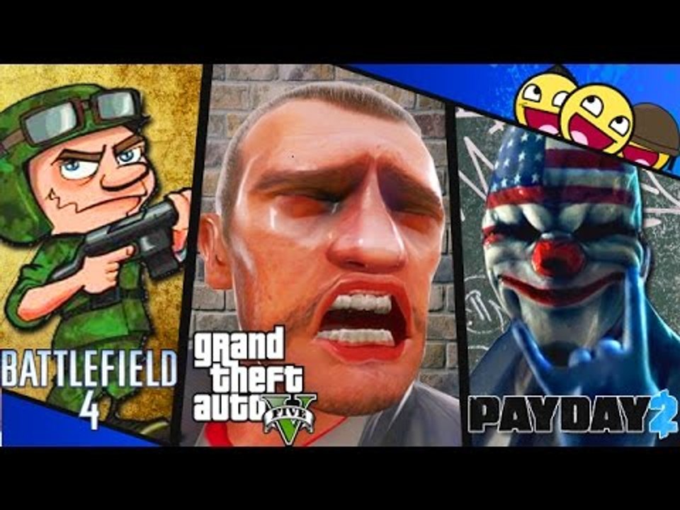 FUN et DELIRE sur GTA V, BATTLEFIELD, PAYDAY