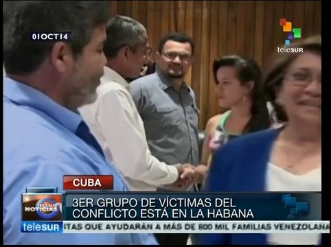 Tercer grupo de víctimas del conflicto colombiano llega a La Habana