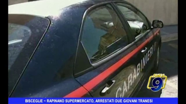 BISCEGLIE | Rapinano supermercato, arrestati due giovani tranesi