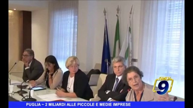 PUGLIA | 2 miliardi per le piccole e medie imprese