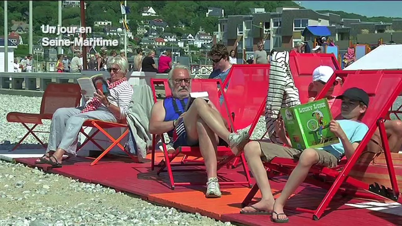 Lire à la plage – Fécamp