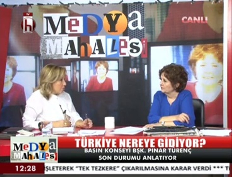 Ayşenur ARSLAN ile Medya Mahallesi konuk Basın Konseyi Bşk Gazeteci Pınar Türenç 2 2 Ekim 2014